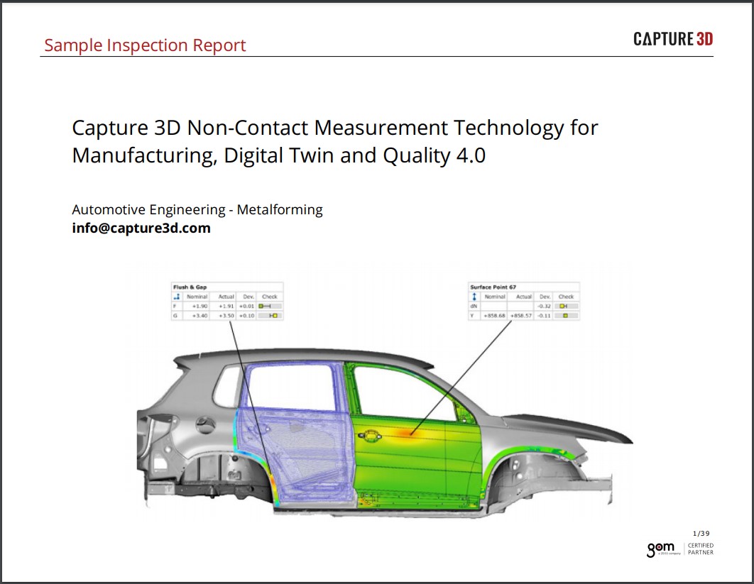 Sample Automotive Manufacturing Body in White Inspection and Digital Assembly